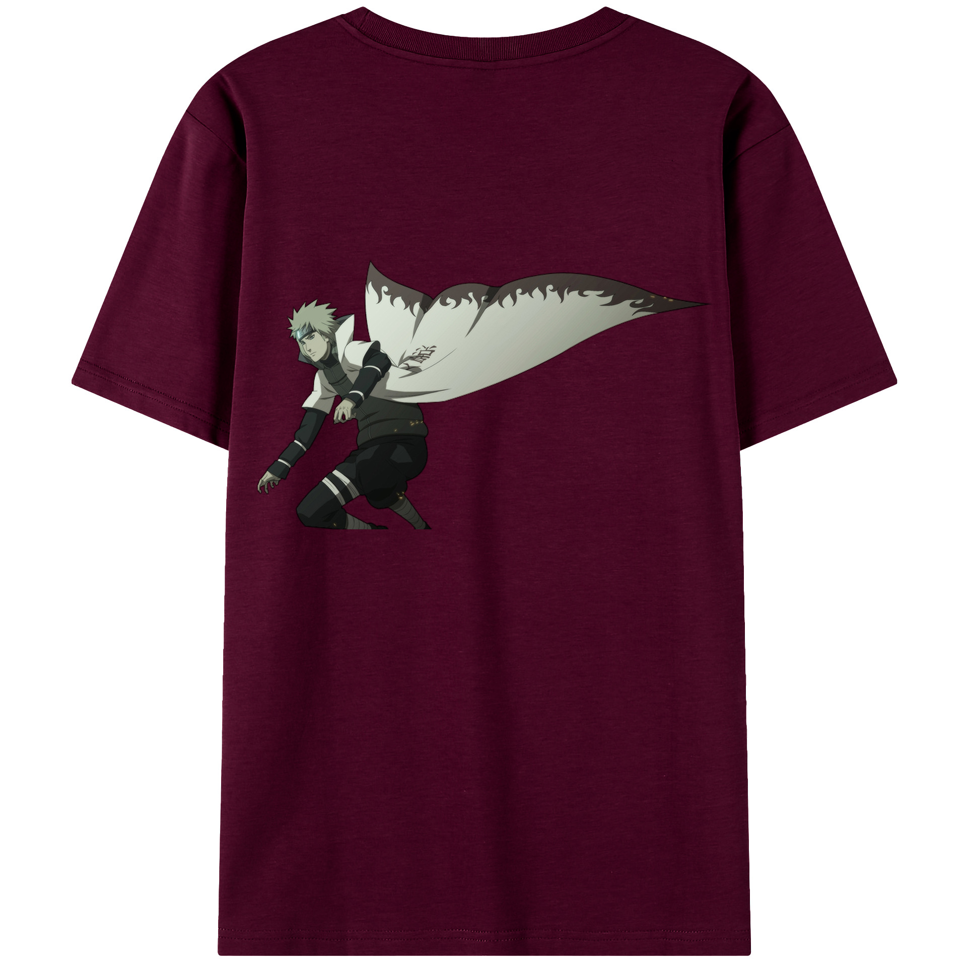 （画像用） NARUTO -ナルト- 波風 ミナト Namikaze Minato レディース半袖Tシャツ(バックプリント)